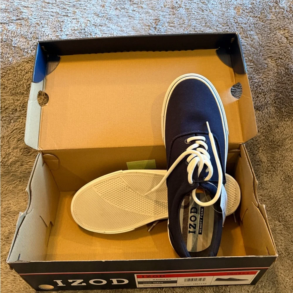 Izod Men's Navy Rangley Memory Foam Shoes